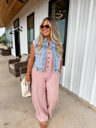 BUCKETLIST KNIT JUMPSUIT