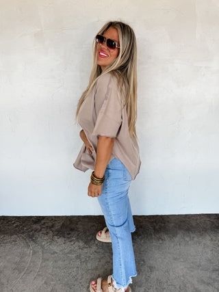 PREORDER- JOEY WASHED COTTON BOYFRIEND TEE