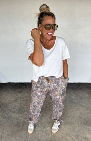 PREORDER- HIDEAWAY CAMO JOGGERS