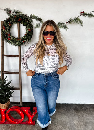 PREORDER- CHRISTMAS DRESS IT UP MESH TOPS