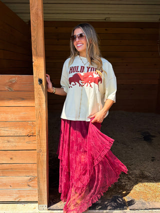 PREORDER- AUTUMN BLOOMING MAXI SKIRT