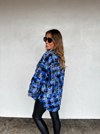 PREORDER- JUNIPER BLEACHED PLAID TOP