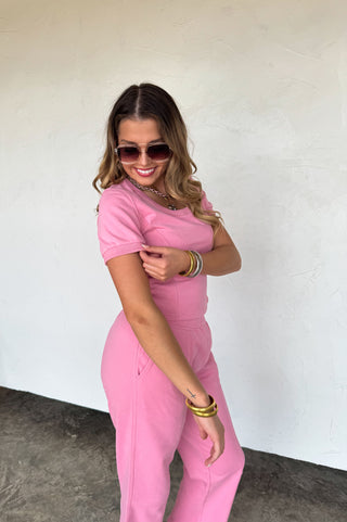 PREORDER- STAY IN CROP PANT SET