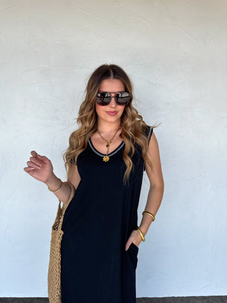 PREORDER- RELAXED SUMMER SPLIT HEM DRESS