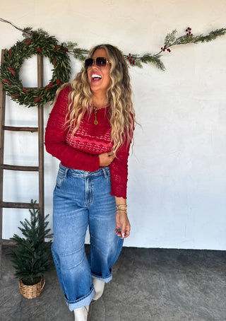 PREORDER- LONG SLEEVE ROSALIE LACE TOP