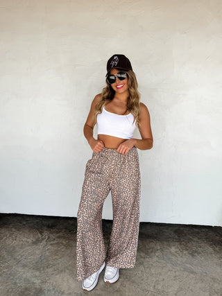 PREORDER- FLORAL & CHEETAH DRIFT AWAY JOGGERS