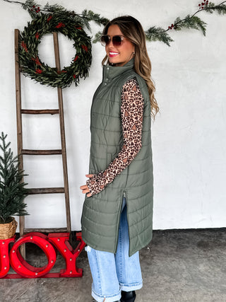 PREORDER- KENDALL LONG PUFFER VEST