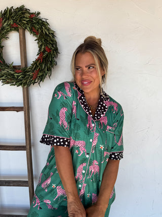 PREORDER- LEOPARD & CHEETAH STAR LUXE PJ SET