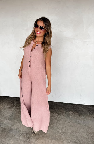 BUCKETLIST KNIT JUMPSUIT