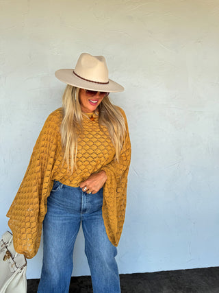 PREORDER- FALL COLORS FREE SPIRIT BELL SLEEVE TOP