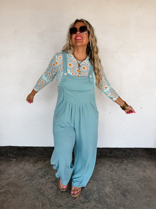 PREORDER- SPRING KARLI BOHO OVERALLS