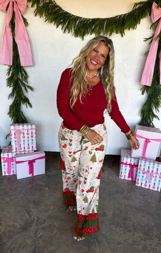 PREORDER- VINTAGE CHRISTMAS BLOOMER PANTS