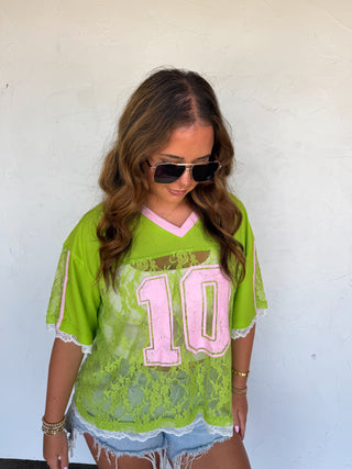 PREORDER- BLEACHER BABE LACE JERSEY