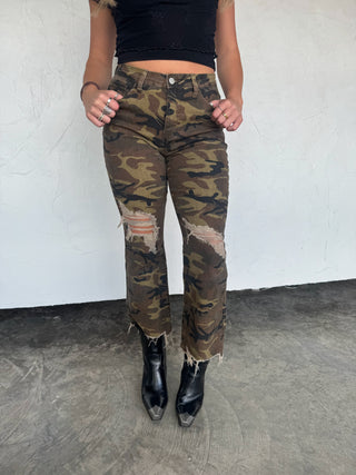 PREORDER- URBAN CAMO DISTRESSED JEAN