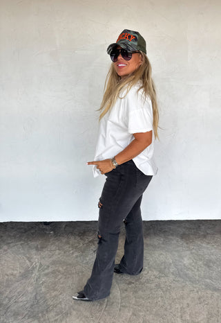 PREORDER- NEW COLORS- ASHLAND STRAIGHT LEG DISTRESSED JEANS