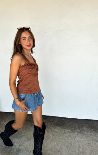 DESERT BELLE SUEDE TANK