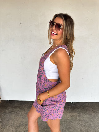 PREORDER- DENIM DAISIES- BEACH PLEASE ROMPER