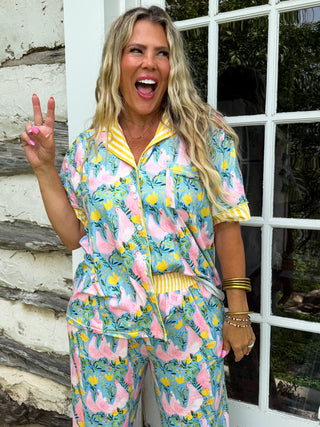 PREORDER- IN THE GARDEN LUXE PJ SETS