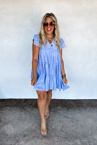 PREORDER- DAY DREAMING RUFFLE DRESS