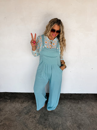PREORDER- SPRING KARLI BOHO OVERALLS