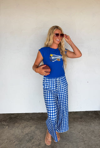 PREORDER- GAME DAY HADDIE WIDE LEG PANTS