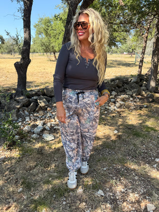 PREORDER- OUTSIDE GIRL CAMO JOGGER