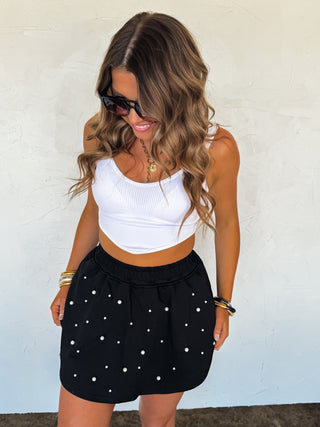 PREORDER- PRETTY IN PEARLS SKORT