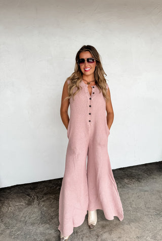 BUCKETLIST KNIT JUMPSUIT