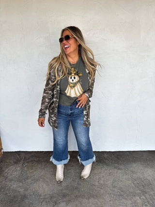 PREORDER- CAMO & CHEETAH PRINT LOLA CARDIGAN