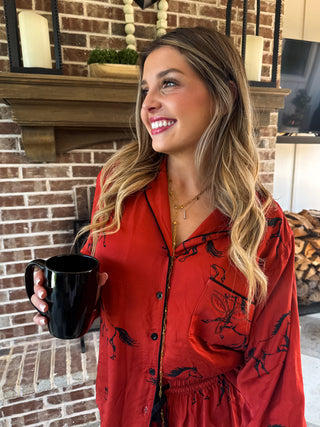 PREORDER- WESTERN NIGHTS LUXE PJ SET