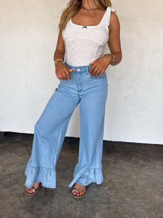 PREORDER- SUMMER ROMANCE EYELETT BODYSUIT