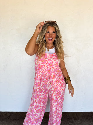 PREORDER- CASSIDY FLORAL BOHO OVERALLS