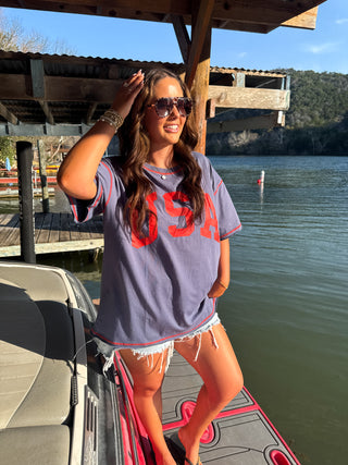 ALL AMERICAN OVERSIZED TEE