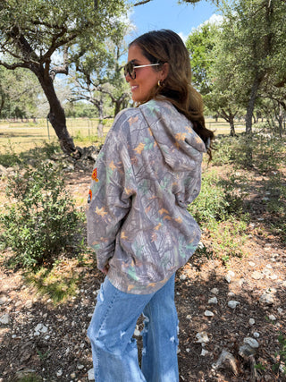 PREORDER- HIDDEN TRAIL CAMO HOODIE PULLOVER