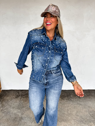 PREORDER- DOLLY DENIM TOP