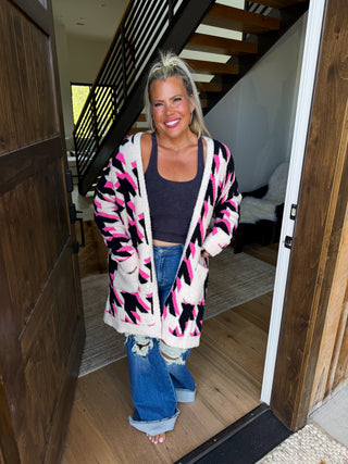 PREORDER- HOUNDSTOOTH CLOUD CARDIGAN