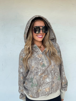 PREORDER- CAMO WOODS EASY DOES IT PULLOVER