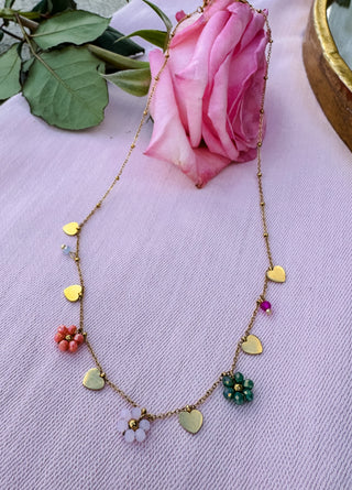 FLORAL LOVE LINK NECKLACE