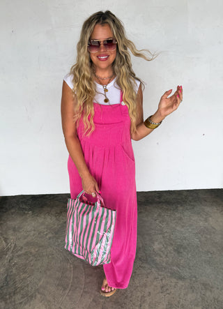 PREORDER- SPRING KARLI BOHO OVERALLS