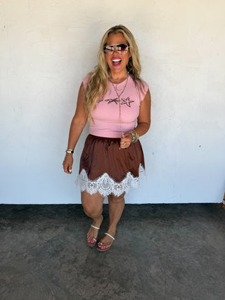 PREORDER- PRETTY LITTLE LACE SKIRT
