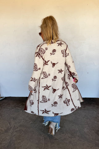 PREORDER- WESTERN CLOUD CARDIGAN