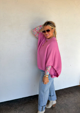 PREORDER- SPRING MEG PULLOVER PONCHO