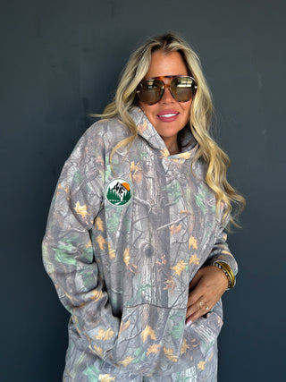 PREORDER- HIDDEN TRAIL CAMO HOODIE PULLOVER