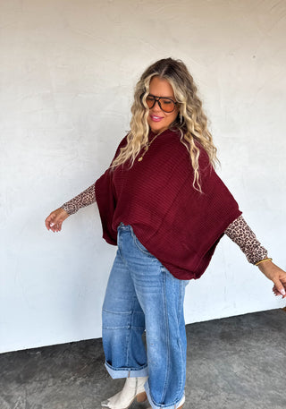 PREORDER- FALL MEG PULLOVER PONCHO