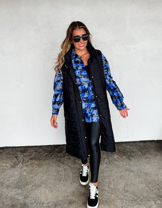 PREORDER- JUNIPER BLEACHED PLAID TOP
