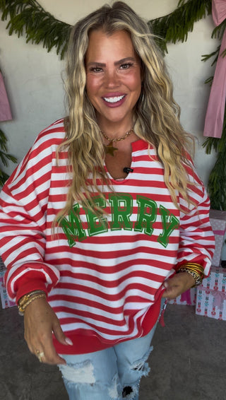 PREORDER- JOLLY & MERRY OVERSIZED PULLOVER