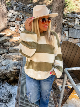 KADIE STRIPE KNIT SWEATER