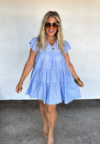 PREORDER- DAY DREAMING RUFFLE DRESS