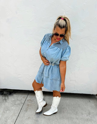 BRAYLIN DENIM DRESS