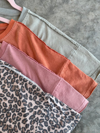 PREORDER- NEW COLORS- JOEY WASHED COTTON BOYFRIEND TEE